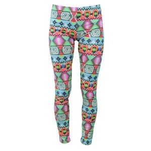 Mara Hoffman Resort Wear Leggings - Abstract - Green Multi/Astrodreamer